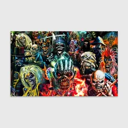 Бумага для упаковки 3D Iron Maiden allover