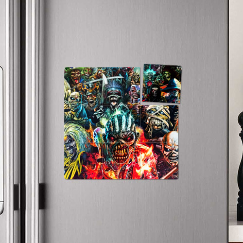 Магнитный плакат 3Х3 Iron Maiden allover - фото 4