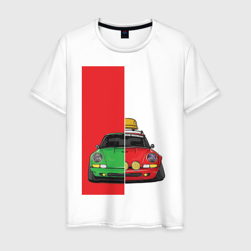 Мужская футболка из хлопка с принтом Concept car, вид спереди №1