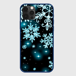 Космические снежинки – Чехол для iPhone 12 Pro Max с принтом купить