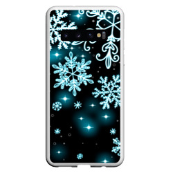 Чехол Samsung Galaxy S10 Космические снежинки