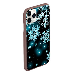Чехол для iPhone 11 Pro Max матовый Космические снежинки - фото 2