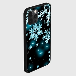 Чехол для iPhone 12 Pro Max Космические снежинки - фото 2