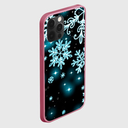 Чехол для iPhone 12 Pro Max Космические снежинки - фото 2