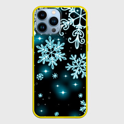 Чехол для iPhone 13 Pro Max Космические снежинки