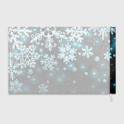 Флаг 3D Космические снежинки - фото 2