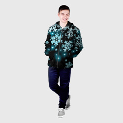 Мужская куртка 3D Космические снежинки - фото 2
