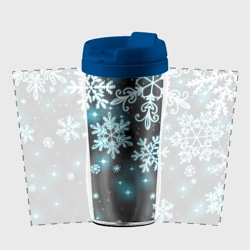 Термокружка-непроливайка Космические снежинки - фото 2
