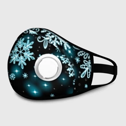 Маска из неопрена Космические снежинки