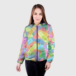 Женская куртка 3D Цветные пластыри - фото 2