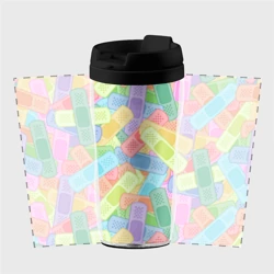 Термокружка-непроливайка Цветные пластыри - фото 2