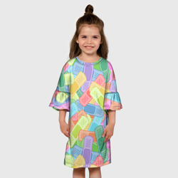 Детское платье 3D Цветные пластыри - фото 2