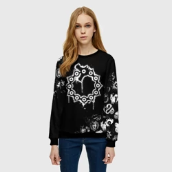 Женский свитшот 3D 7 смертных грехов Мелодиас символ дракон - фото 2