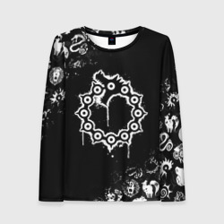 Женский лонгслив 3D 7 смертных грехов Мелодиас символ дракон