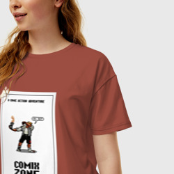 Женская футболка хлопок Oversize Comixzone - фото 2
