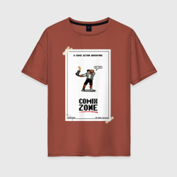 Женская футболка хлопок Oversize Comixzone