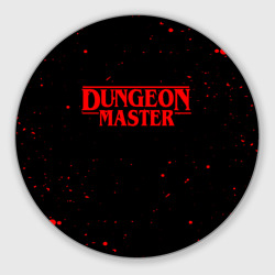 Круглый коврик для мышки Dungeon master blood Гачимучи