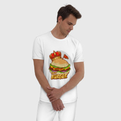 Мужская пижама хлопок Королевский бургер - фото 2