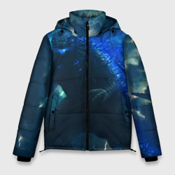 Мужская зимняя куртка 3D Годзилла в море