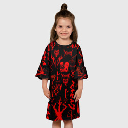 Детское платье 3D Берсерк паттерн символика клеймо - фото 2