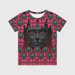 Детская футболка 3D Ведущий с охранной guards