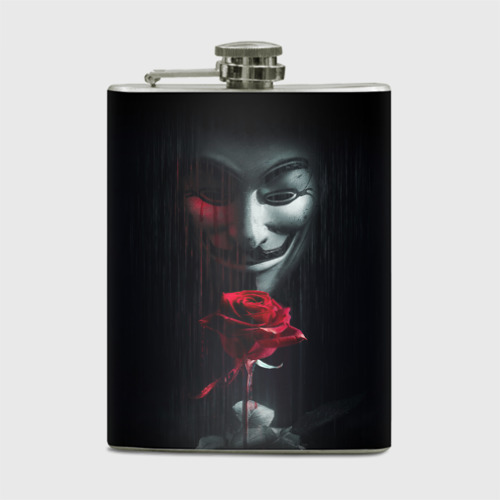 Фляга Анонимус роза Anonymous rose Гай Фокс