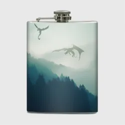 Фляга Драконы над лесом dragon