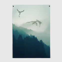 Постер Драконы над лесом dragon