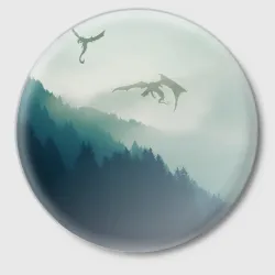 Значок Драконы над лесом dragon
