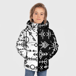 Зимняя куртка для мальчиков 3D Древние славянские руны - фото 2
