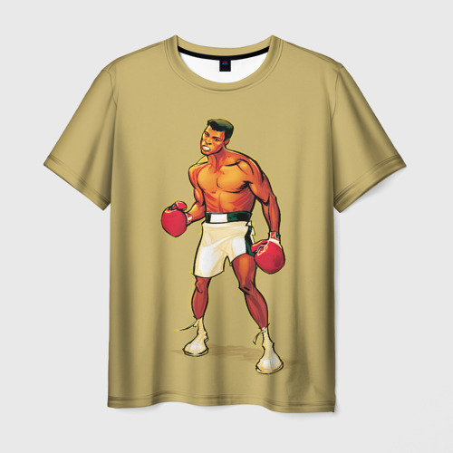 Мужская футболка с принтом Ali Art, вид спереди №1