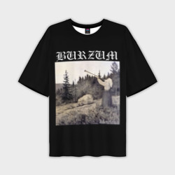 Мужская футболка oversize 3D Burzum Filosofem