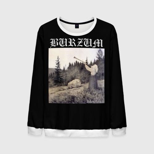 Мужской свитшот 3D Burzum Filosofem, цвет белый