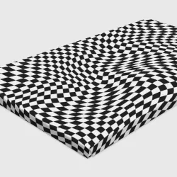 Холст прямоугольный Черно-белая клетка Black and white squares - фото 3