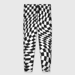 Женские брюки 3D Черно-белая клетка | Black and white squares