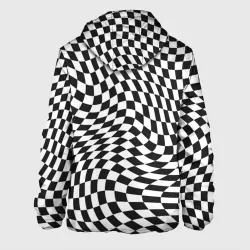 Мужская куртка 3D Черно-белая клетка Black and white squares - фото 2