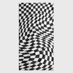 Бандана-труба 3D Черно-белая клетка Black and white squares - фото 7