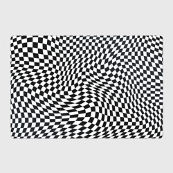 Магнитный плакат 3Х2 Черно-белая клетка Black and white squares