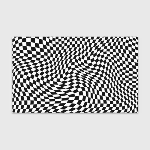Бумага для упаковки 3D Черно-белая клетка Black and white squares