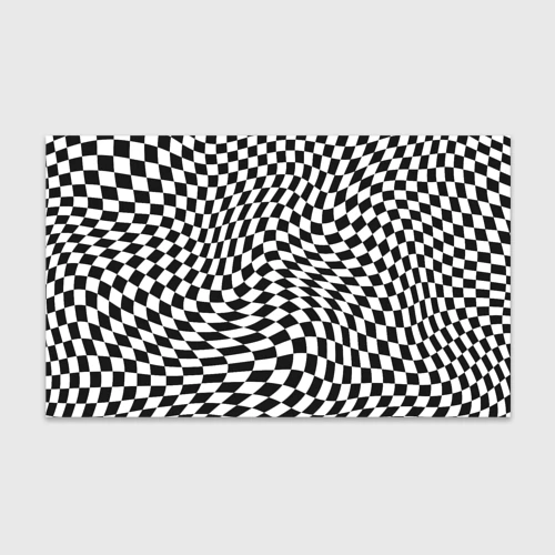 Бумага для упаковки 3D Черно-белая клетка Black and white squares