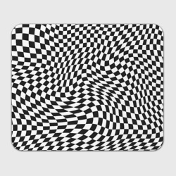 Прямоугольный коврик для мышки Черно-белая клетка Black and white squares