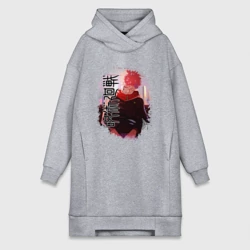 Платье-худи хлопок Магическая битва сукуна Итадори заставка аниме