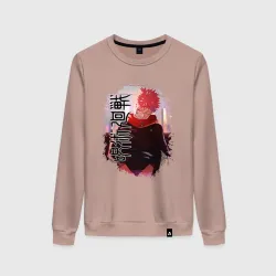 Женский свитшот хлопок Магическая битва сукуна Итадори заставка аниме