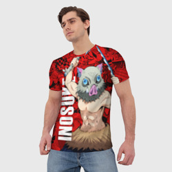 Мужская футболка 3D Иноске, Клинок, рассекающий демонов - фото 2