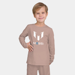 Детская пижама с лонгсливом хлопок Лионель Месси логотип - фото 2