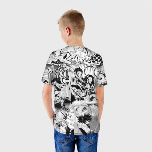 Детская футболка 3D Манга: Клинок, рассекающий демонов, цвет 3D печать - фото 4