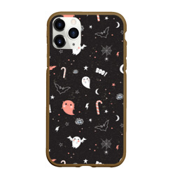 Чехол для iPhone 11 Pro матовый Halloween Dark