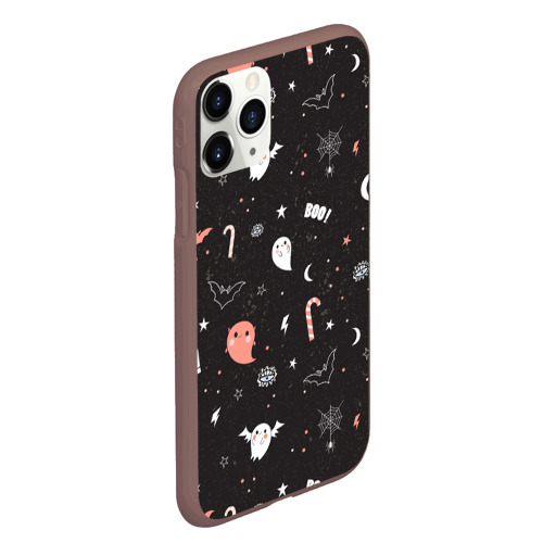 Чехол для iPhone 11 Pro Max матовый Halloween Dark, цвет коричневый - фото 3