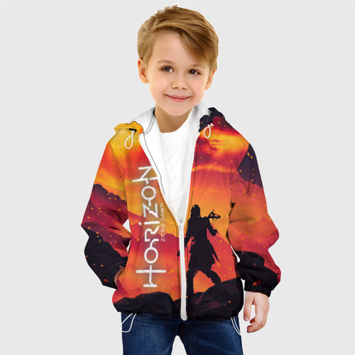 Детская куртка 3D Элой Horizon Zero Dawn природа, цвет белый - фото 3