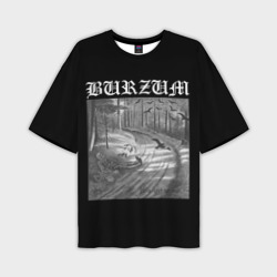 Мужская футболка oversize 3D Burzum Hvis lyset tar oss